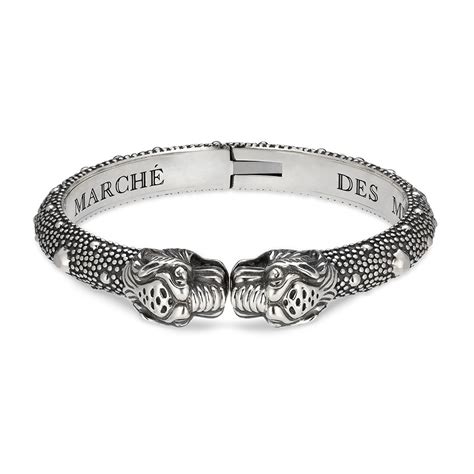 tiger charm in silver gucci price|Gucci Tiger Hinged Cuff Bracelet .